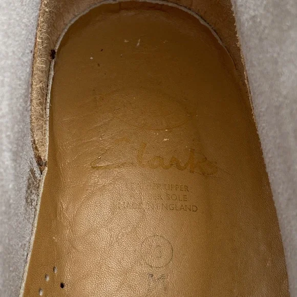 Vtg Clarks Men's Desert Suede Boots 026016 Beige Sand Size US 13 Made In England